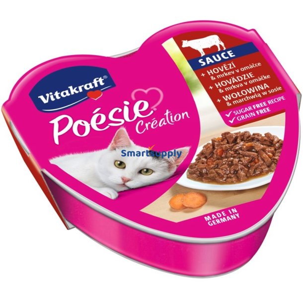 Vitakraft Poesie Creation Sos Oksekd/Gulerod - Vdfoder Til Katte - 85 G