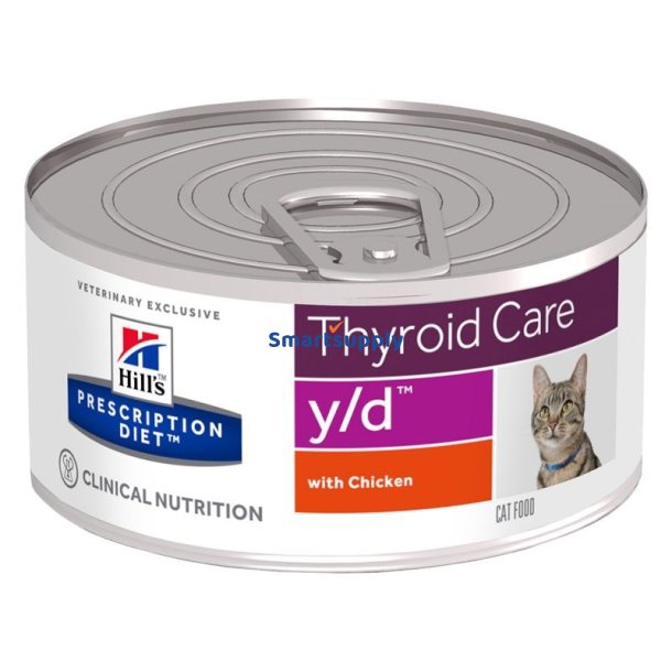 HILL'S PRESCRIPTION DIET Thyroid Care Feline y/d V�dt kattefoder Kylling 156 g