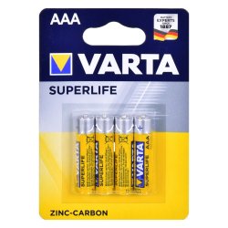 Varta Superlife Aaa Batterier 4 Stk Alkaline