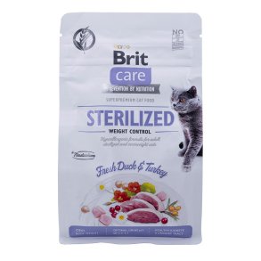 BRIT Care Grain-Free Sterilized Weight Control  - trfoder til kattekillinger - 400 g