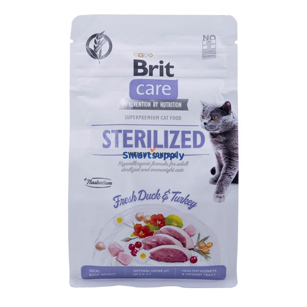 BRIT Care Grain-Free Sterilized Weight Control  - trfoder til kattekillinger - 400 g