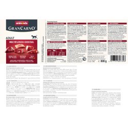 animonda GranCarno multi meat cocktail Bf, Kylling, Vildt, Hjerte, Kalkun Voksen 800 g