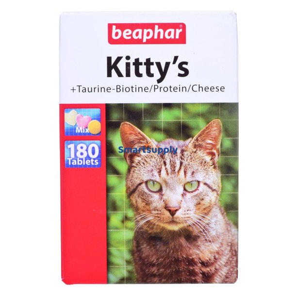 Beaphar Kitty's Mix Vitamintabletter Til Katte - 180 Stk