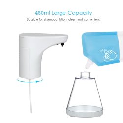 Automatisk dispenser til flydende sbe, desinfektionsmidler og geler Promedix PR-530 480 ml til 4 AA-batterier