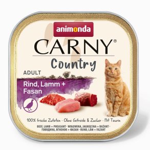 ANIMONDA Carny Country Beef, Lam + Fasan - vd kattefoder - 100 g