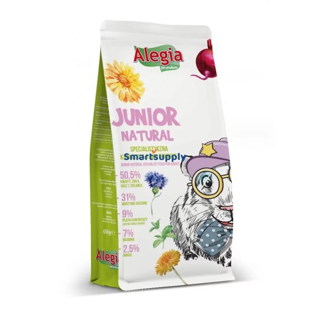 ALEGIA Junior Natural - marsvinfoder - 650g