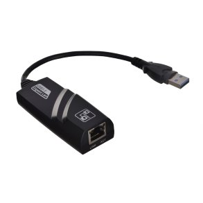 Akyga AK-AD-31 kabelinterface samt han- og hun-adaptor USB type A RJ45 Sort