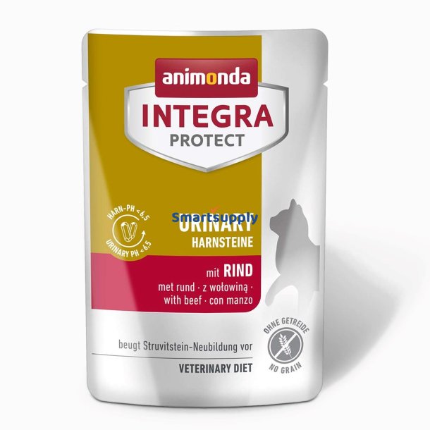 ANIMONDA Integra Protect Urinary Struvit med oksekd - vdfoder til katte - 85g