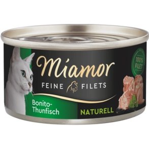 MIAMOR Feine Filets Naturell Bonito tuna - vd kattefoder - 80g