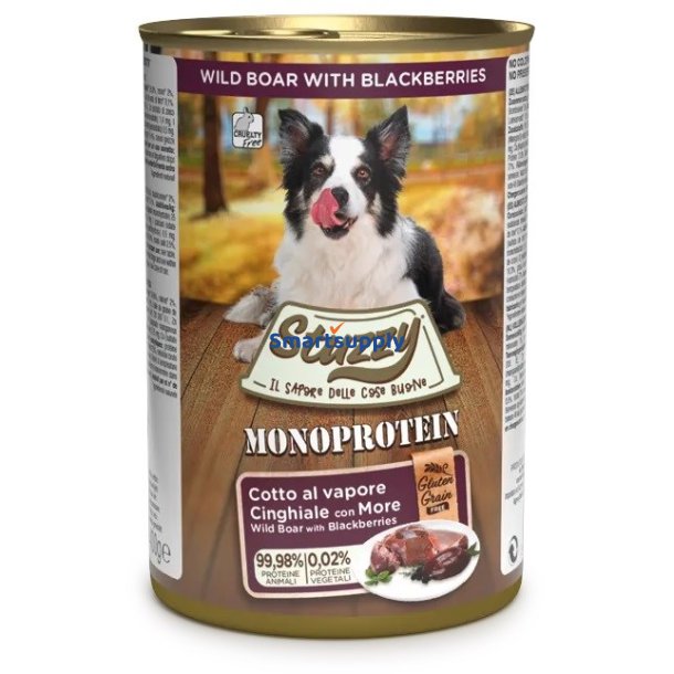 Stuzzy Monoprotein Vildsvin - Vdfoder Til Hunde - 400 G