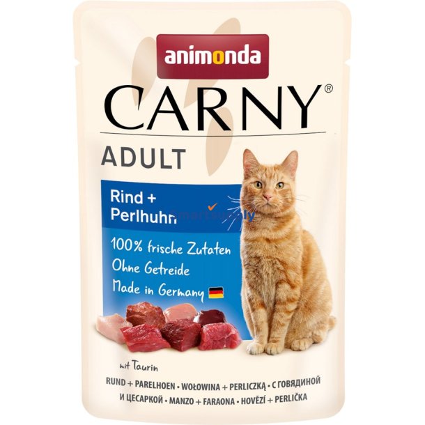Animonda Carny Adult Oksekd Og Perlehns - Vdfoder Til Katte - 85G