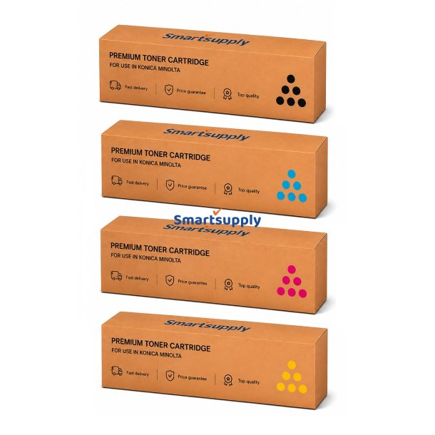 Konica Minolta Toner 4 stk TN626 KCMY - kompatibel rabatpakke
