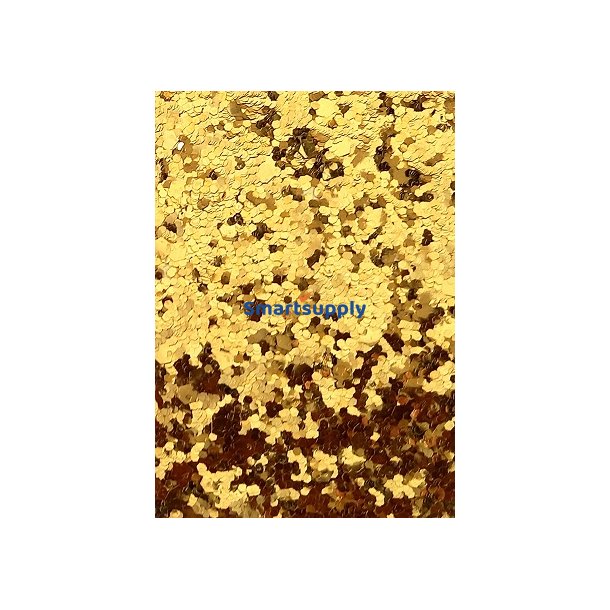 Karton paillet papir med guld glitter A4, 5 ark