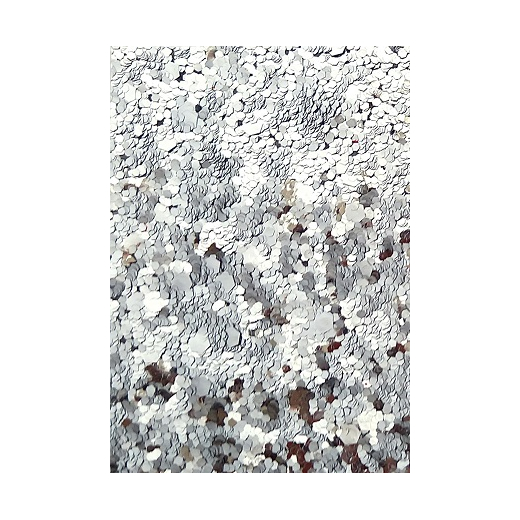 Karton paillet papir med s�lv glitter A4, 5 ark