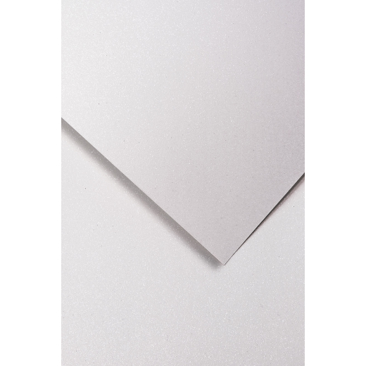 Karton papir med hvid glitter A4, 5 ark
