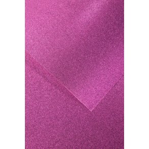 Karton papir med lilla glitter A4, 5 ark