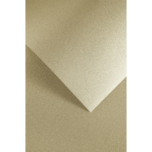 Selvkl�bende karton papir med lys guld glitter A4, 5 ark