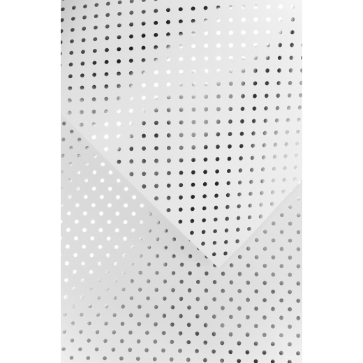 Karton papir med metallic s�lvprikker A4, 190g, 10 ark