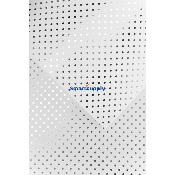 Karton papir med metallic s�lvprikker A4, 190g, 10 ark