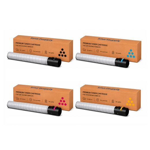 Konica Minolta Toner TN319 KCMY 4 stk toner - kompatibel rabatpakke