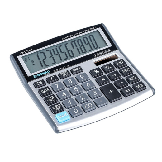 Kontorregner med 10-cifret display 136 x 134 x 28 mm