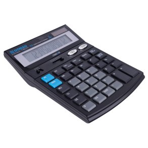 Kontorregner med 12-cifret display 185 x 140 x 37 mm