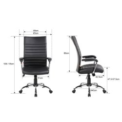 Kontorstol Nordic, arml�n, justerbar, ergonomisk, sort