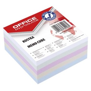 Kubusblok refill mix farver 85x85x40mm - 12 stk