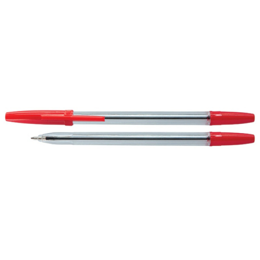 Kuglepen economic 0,7 mm r�d - 50 stk