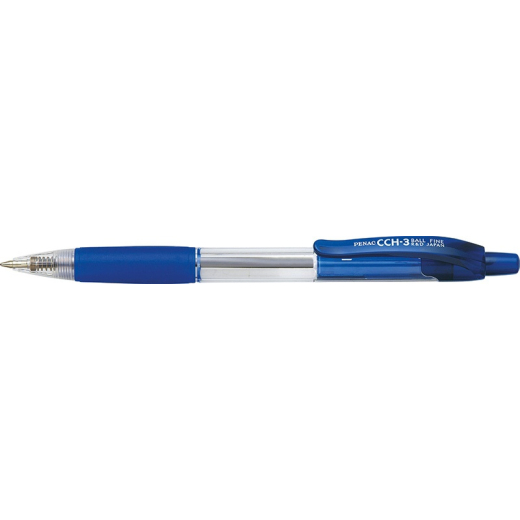 Kuglepen Penac trykknap 0,7 mm bl� - 12 stk
