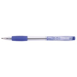 Kuglepen ballpoint trykknap 0,5 mm bl - 50 stk
