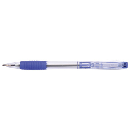 Kuglepen ballpoint trykknap 0,5 mm bl� - 50 stk