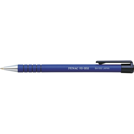 Kuglepen trykknap Penac 0,7 mm bl� - 12 stk
