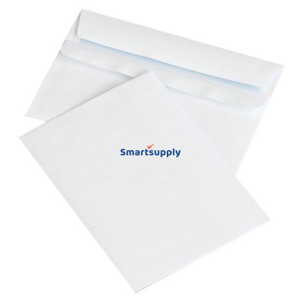 Kuverter 162 x 229 mm hvide peel &amp; seal - C5 - 500 stk