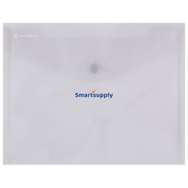 Kuvertmappe gennemsigtig gr� 240x186mm - 10 stk