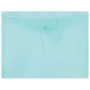 Kuvertmappe gennemsigtig grn A4 - 12 stk