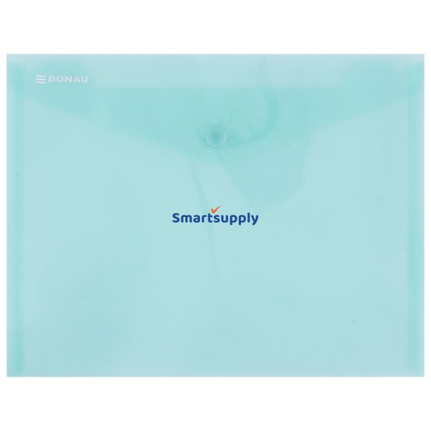 Kuvertmappe gennemsigtig gr�n A4 - 12 stk