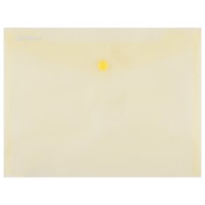 Kuvertmappe gennemsigtig gul A4 - 12 stk