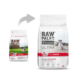 RAW PALEO Ultra Mini Puppy Beef - trfoder til hvalpe af sm racer - 2 kg