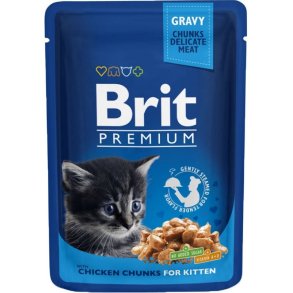 BRIT Premium Cat Kitten Chicken - vdfoder til katte - 100g