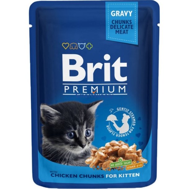 Brit Premium Cat Kitten Kylling - Vdfoder Til Katte - 100G