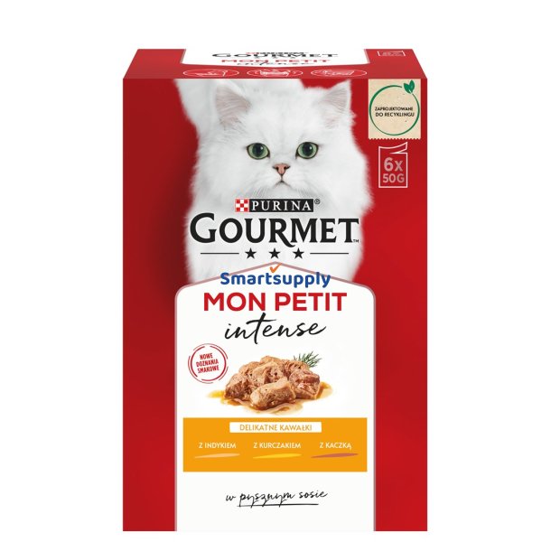 Gourmet Mon Petit Poultry Mix - Vdfoder Til Katte - 6 X 50 G