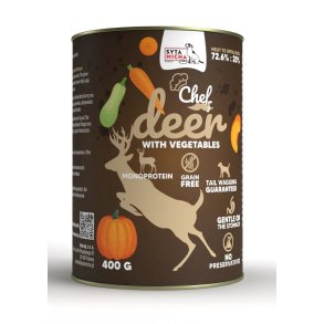 SYTA MICHA Chef Deer with vegetables - vdt hundefoder - 400g