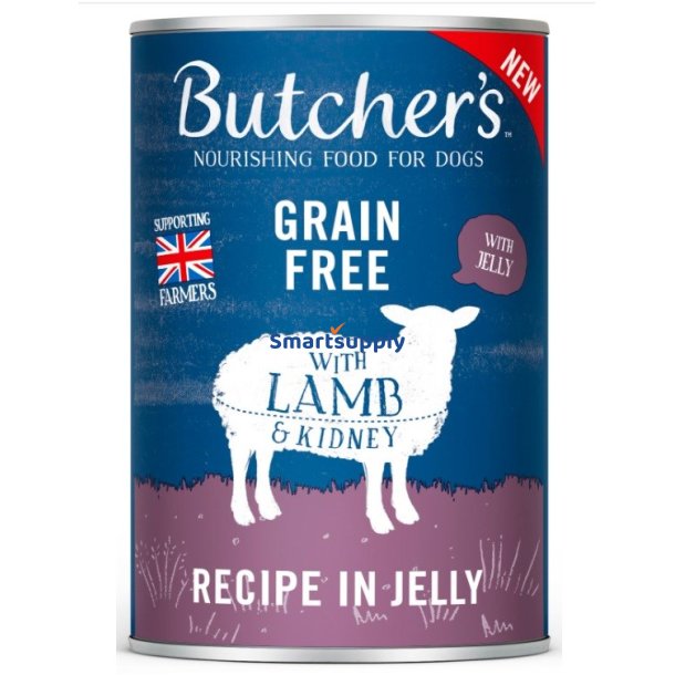 BUTCHER'S Original Recipe in Jelly lamb - vdt hundefoder - 400 g