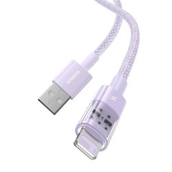 Baseus Gem USB til IP 2.4A hurtigopladningskabel 1 m Lilla