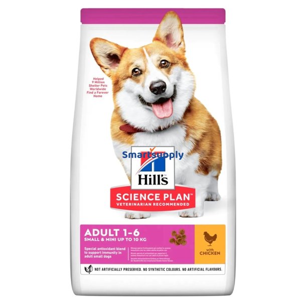 Hill's Science Plan Voksen Small &amp; Mini - Trfoder Til Hunde - 6 Kg