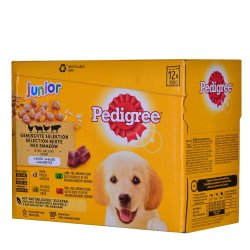 PEDIGREE Junior Selection Mix - Vdt hundefoder - 12x100 g
