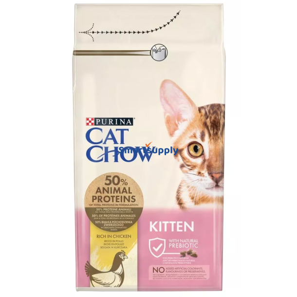 Purina Cat Chow Kitten trfoder til kat Killing Kylling 1,5 kg