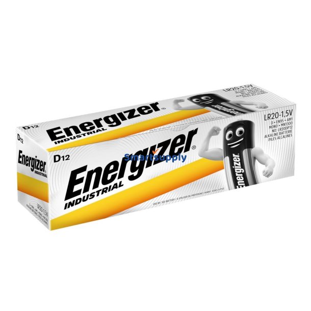 Energizer Batterier Industrial Pro D Lr20 1,5V 12 Stk