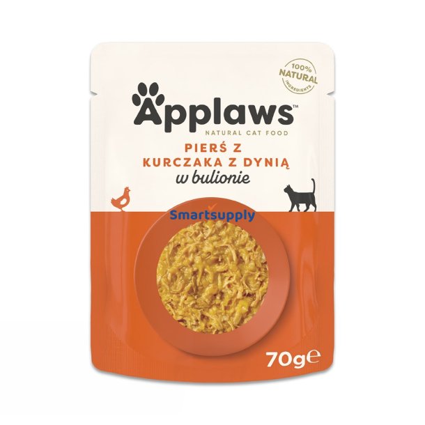 Applaws Kyllingebryst Med Grskar I Bouillon - Vdfoder Til Katte - 70G